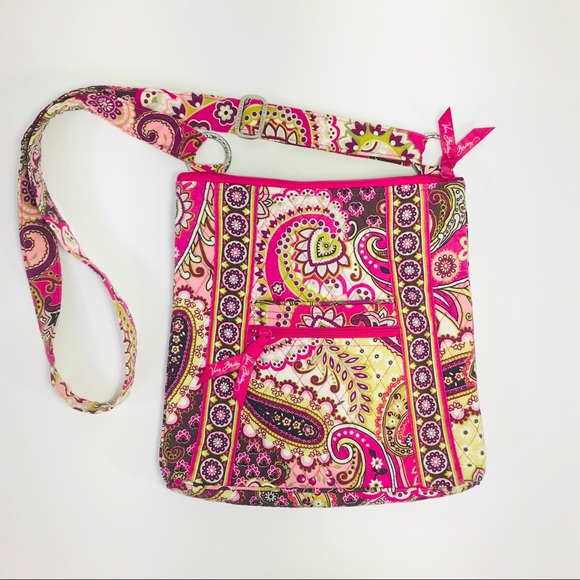 Vera Bradley Handbags - Vera Bradley Hipster Crossbody Very Berry Paisley